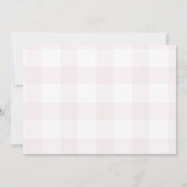 1e Verjaardag Meisje Roze Boog Fancy Een Schattige Kaart (Achterkant)