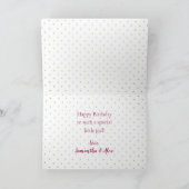 1e Verjaardag Meisje Schattige Roze Puppy (Binnen)