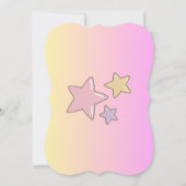 1e verjaardag meisjes uitnodiging in roze (Achterkant)