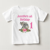 1e Verjaardag Moeder & Baby Koala Beren Waterverf (Voorkant)