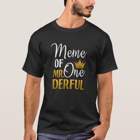 1e verjaardag Moederdag Eerste meme T-shirt (Voorkant)