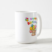 1e Verjaardag Muis Kinderverjaardag Koffiemok (Voorkant rechts)