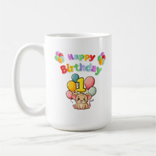 1e Verjaardag Muis Kinderverjaardag Koffiemok