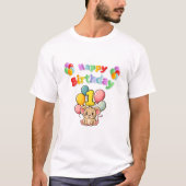 1e Verjaardag Muis Kinderverjaardag T-shirt (Voorkant)