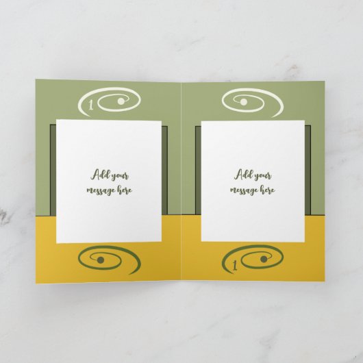 1e verjaardag naam toevoegen jongen schattig dier  kaart (Binnen)