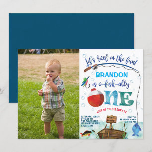 1e verjaardag O-vis-ally Kleine Vissersman foto Kaart