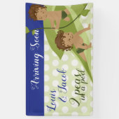1e verjaardag of babyshower banner (Verticaal)