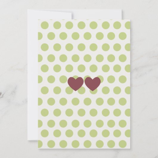 1e verjaardag of uitnodiging tot Baby shower (Achterkant)