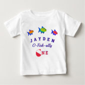 1e Verjaardag Ofishally ONE baby boy Baby T-shirt (Voorkant)