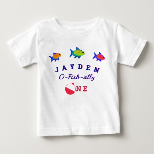 1e Verjaardag Ofishally ONE baby boy Baby T-shirt (Voorkant)