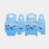 1e verjaardag onder het zee orka walvis baby meisj bedankdoosjes (Uitgevouwen)