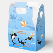 1e verjaardag onder het zee orka walvis baby meisj bedankdoosjes (Geopend)