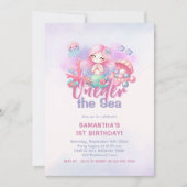 1e verjaardag | ONEder het Zee Zeemeermin Kaart (Voorkant)