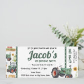 1e verjaardag Ontvang uw uitnodiging voor een trac (Staand voorkant)