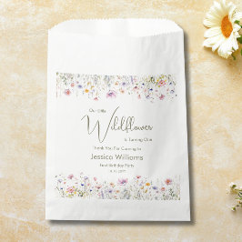 1e verjaardag Onze kleine wilde bloem die er een w Bedankzakje