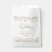 1e verjaardag Onze kleine wilde bloem die er een w Bedankzakje (Voorkant)