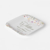 1e verjaardag Onze kleine wilde bloem die er een w Papieren Bordje (Gebogen)