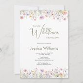 1e verjaardag Onze Kleine Wilde Bloem Wordt Eén  Kaart (Voorkant)