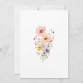 1e verjaardag Onze Kleine Wilde Bloem Wordt Eén  Kaart (Achterkant)