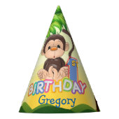 1e verjaardag op maat feesthoedjes (Voorkant)