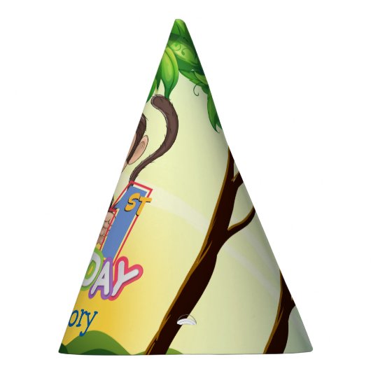 1e verjaardag op maat feesthoedjes (Rechts)