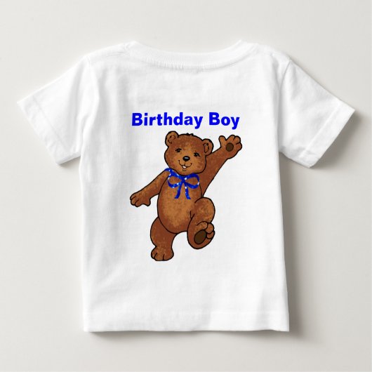 1e verjaardag Party Boy (Achterkant)