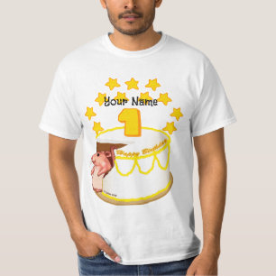 1e Verjaardag Party Muis custom T-shirts