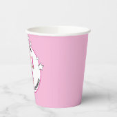 1e Verjaardag PInk Princess Cartoon Schattigee Par Papieren Bekers (Links)
