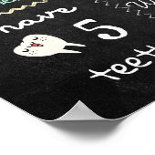 1e verjaardag Politie Officier Party Poster (Hoek)