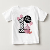 1e verjaardag polka dots nummer 1 verjaardag (Voorkant)