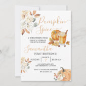 1e verjaardag pompoen specerij en alles mooi kaart (Voorkant)