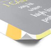 1e verjaardag Poster van de steenslag van Birthday (Hoek)