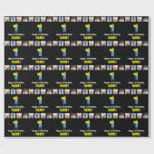 1e verjaardag: Regenboog "1"; Aangepaste foto's &  Cadeaupapier (Vlak)