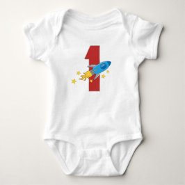 1e verjaardag Retro Rocket Romper