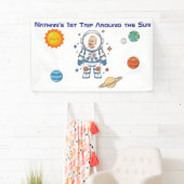 1e verjaardag rond de zon met foto spandoek (Insitu)