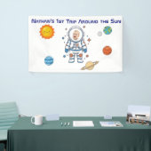 1e verjaardag rond de zon met foto spandoek (Beurs)