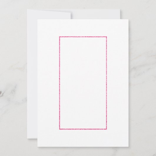 1e verjaardag Roze en Gouden Glitter Kaart (Achterkant)