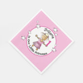 1e Verjaardag Roze Etnische Prinses Cartoon Partij Servet (Hoek)