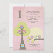 1e verjaardag Roze Partij Nacht Uitnodiging van de (Voorkant)