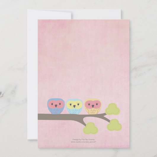 1e verjaardag Roze Partij Nacht Uitnodiging van de (Achterkant)