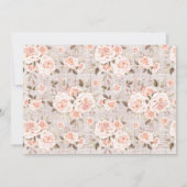 1e verjaardag Rustic Wood Shabby Chic Rozen Foto Kaart (Achterkant)