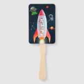 1e verjaardag Space Rocket | Enorme dank je Handwaaier (Voorkant)