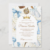 1e verjaardag sprookje prinses meisje verjaardag kaart (Voorkant)