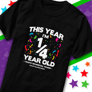 1e verjaardag Sterfelijke jaren Schrikkeldag 29 fe T-shirt