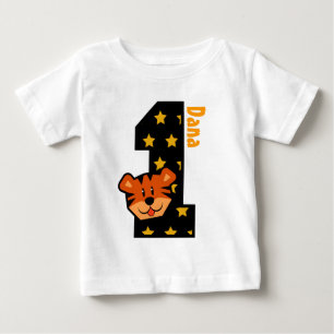 1e verjaardag sterren en tijger 1 jaar oud