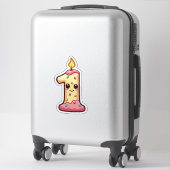 1e verjaardag  sticker (Koffer)