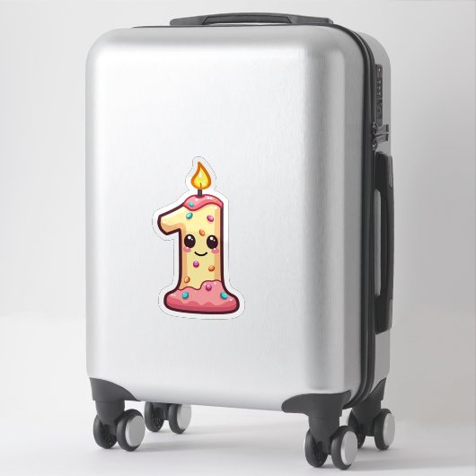 1e verjaardag  sticker (Koffer)