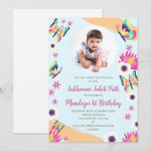 1e verjaardag Sukhmani Sahib pad uitnodiging (Voorkant / Achterkant)