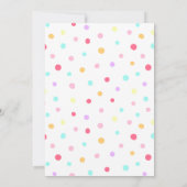 1e Verjaardag Sweet One Schattige Donut Roze Meisj Kaart (Achterkant)