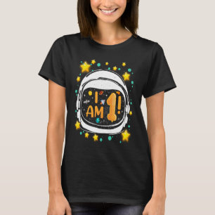 1e verjaardag T Boys 1 jaar Birthday Space Astrona T-shirt
